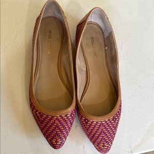 Sole Society Women's Purple and Tan Flats